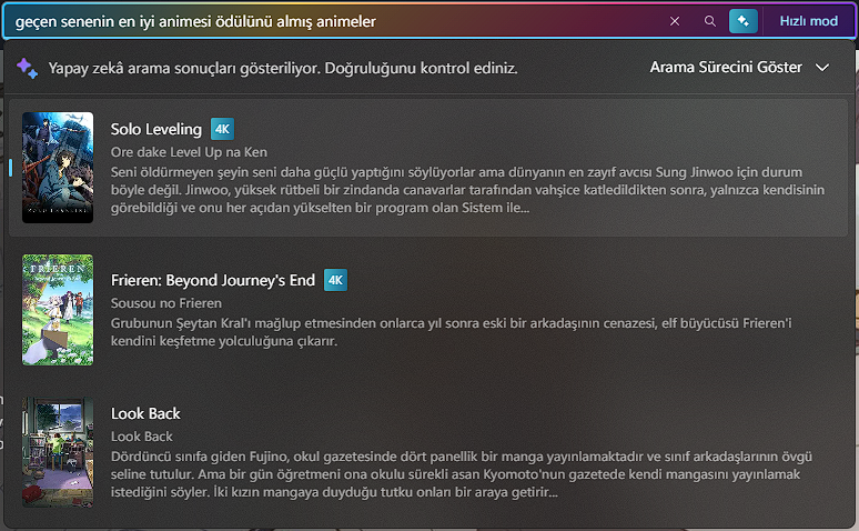 Yapay Zeka Arama