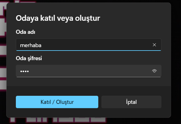 Parti Oluşturma ve Katılma