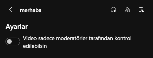 Parti Ayarları